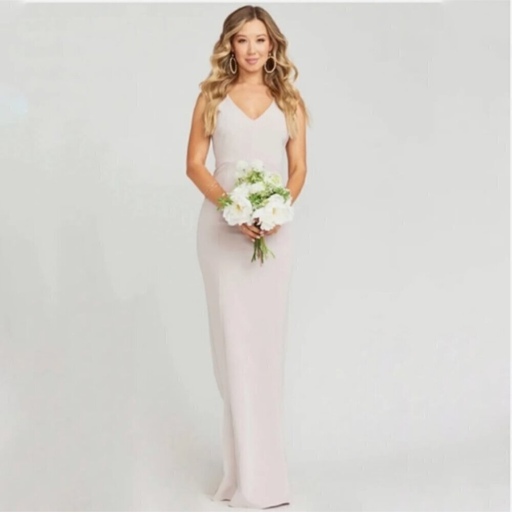 NWT Show Me Your MuMu Morgan Maxi Gown in Show Me The Ring Stretch Crepe - XS‌‌‌